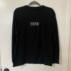 Vans Long Sleeve Tee Tshirt Black Medium